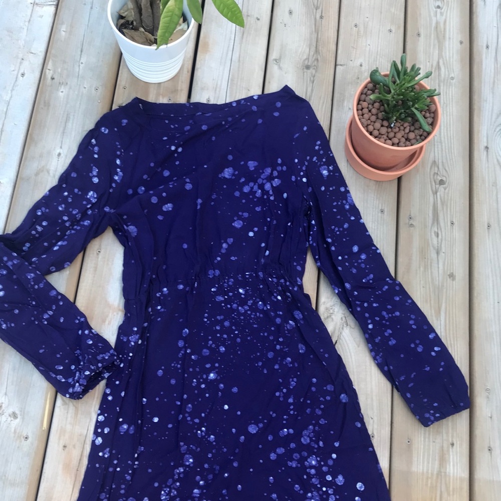 Osei Duro Long-Sleeved Silk Dress